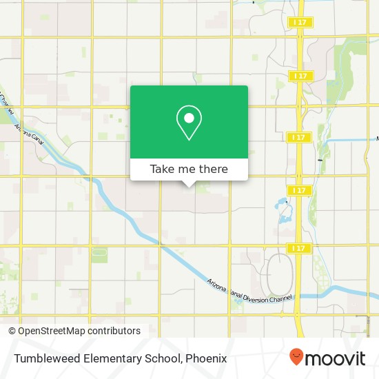 Tumbleweed Elementary School map