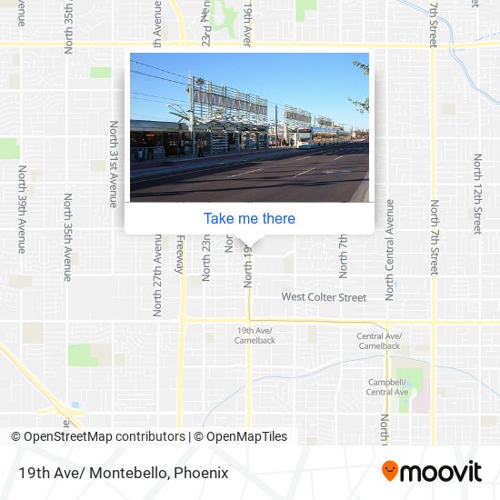 19th Ave/ Montebello map