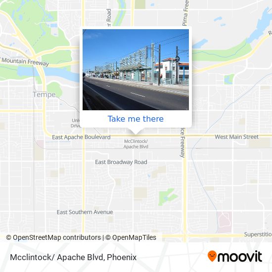 Mcclintock/ Apache Blvd map