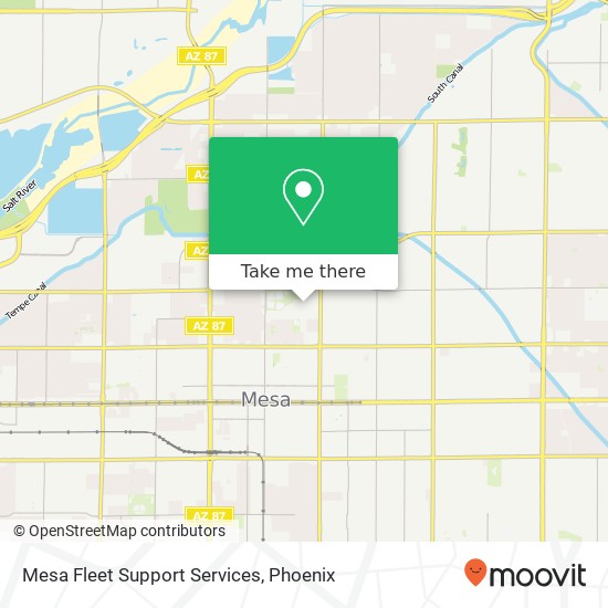 Mesa Fleet Support Services map