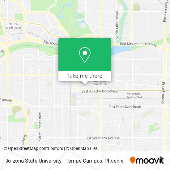 arizona state university campus map
