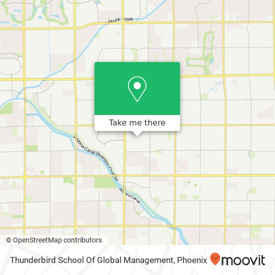 Thunderbird School Of Global Management map