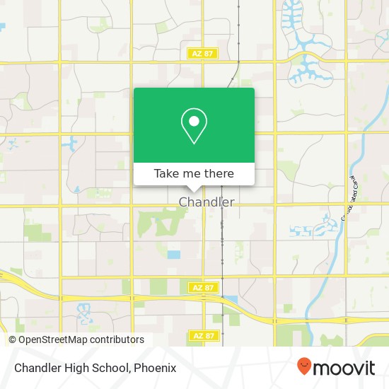 Chandler High School map