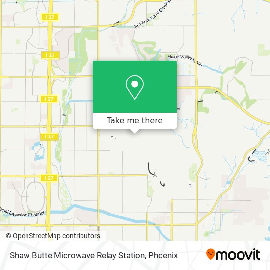 Mapa de Shaw Butte Microwave Relay Station