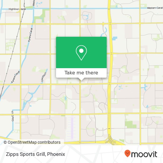 Zipps Sports Grill map