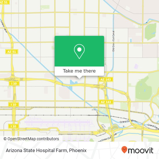 Arizona State Hospital Farm map
