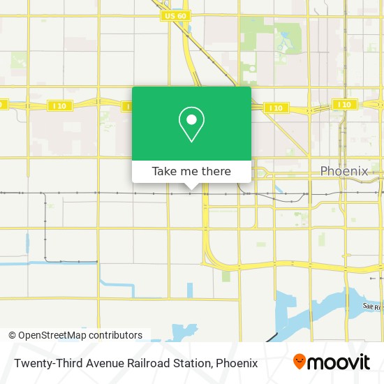 Twenty-Third Avenue Railroad Station map