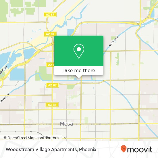 Mapa de Woodstream Village Apartments