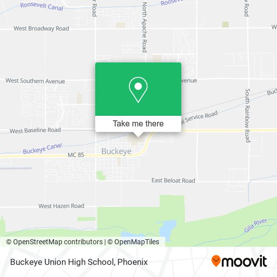Buckeye Union High School map