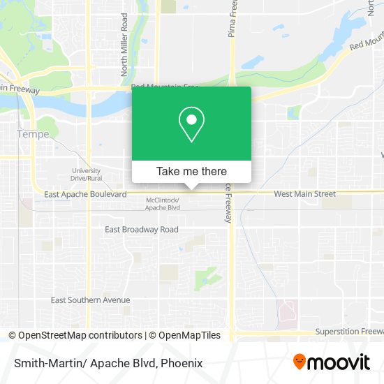 Mapa de Smith-Martin/ Apache Blvd