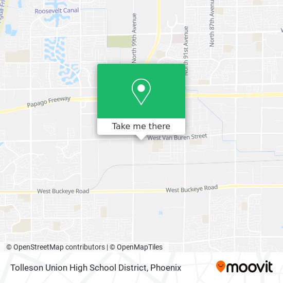 Tolleson Union High School District map