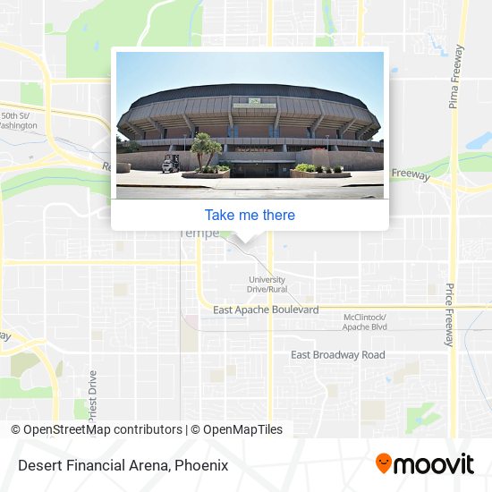 Desert Financial Arena map