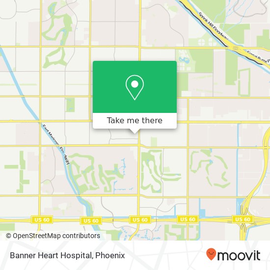 Banner Heart Hospital map