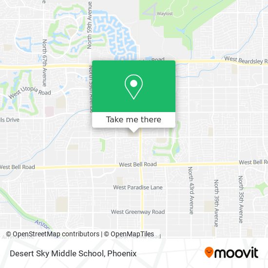 Mapa de Desert Sky Middle School