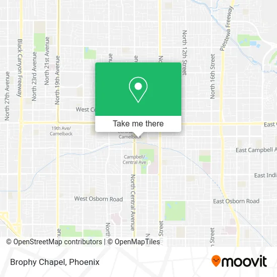 Brophy Chapel map