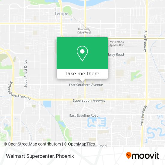 Mapa de Walmart Supercenter