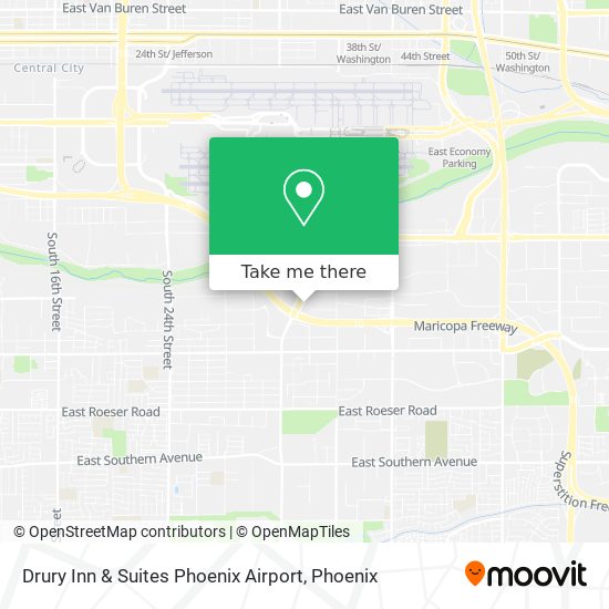 Mapa de Drury Inn & Suites Phoenix Airport