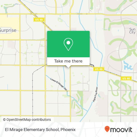 El Mirage Elementary School map