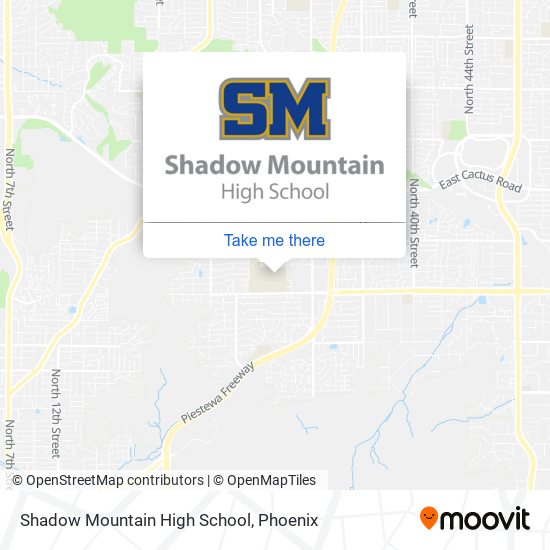 Shadow Mountain High School map