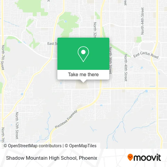 Shadow Mountain High School map