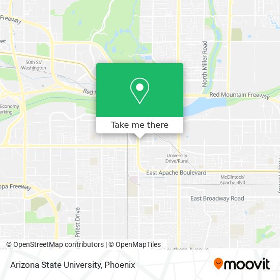 Arizona State University map