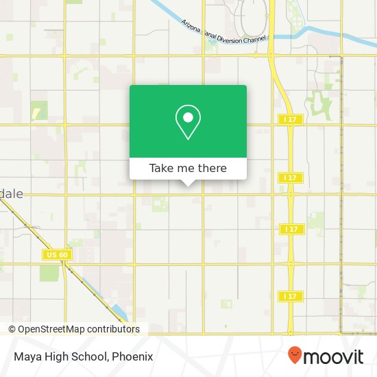 Maya High School map