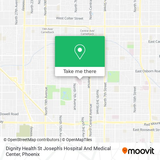 Mapa de Dignity Health St Joseph's Hospital And Medical Center