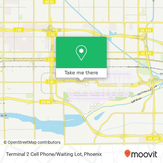 Mapa de Terminal 2 Cell Phone / Waiting Lot