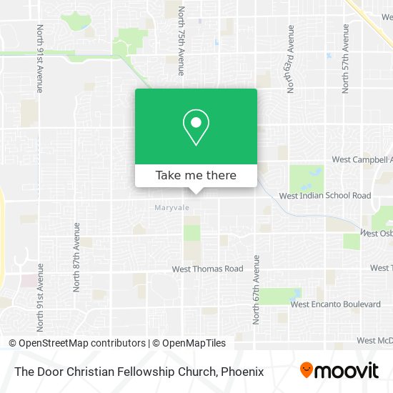 Mapa de The Door Christian Fellowship Church