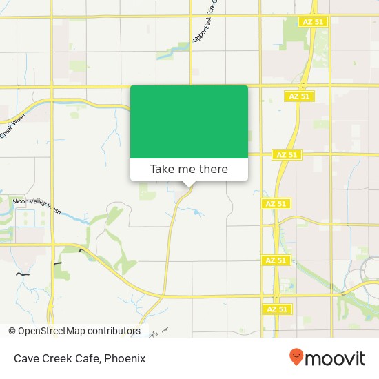 Mapa de Cave Creek Cafe