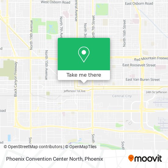 Mapa de Phoenix Convention Center North