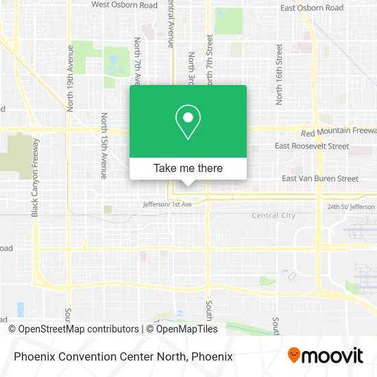 Mapa de Phoenix Convention Center North