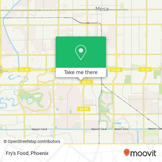 Fry's Food map