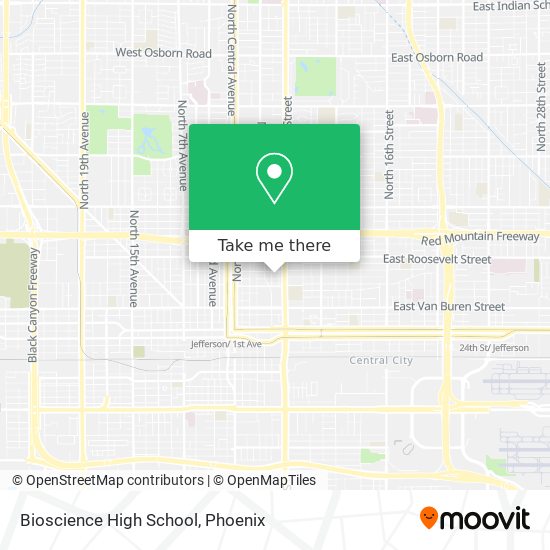 Bioscience High School map