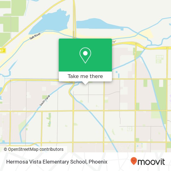 Hermosa Vista Elementary School map