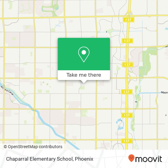 Mapa de Chaparral Elementary School