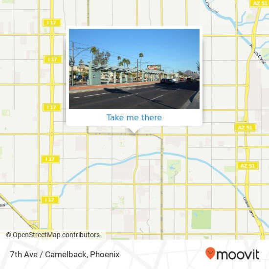 7th Ave / Camelback map