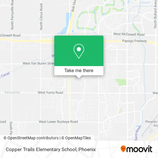 Copper Trails Elementary School map