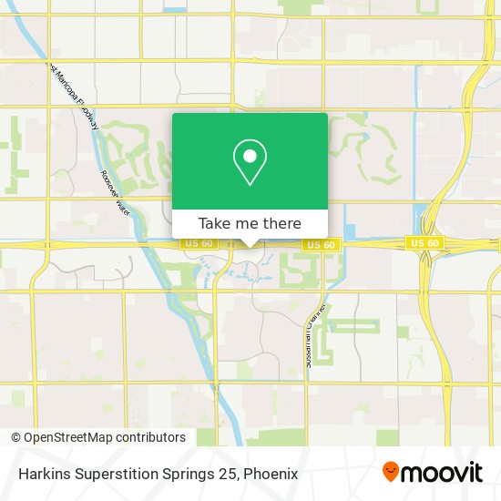 Mapa de Harkins Superstition Springs 25