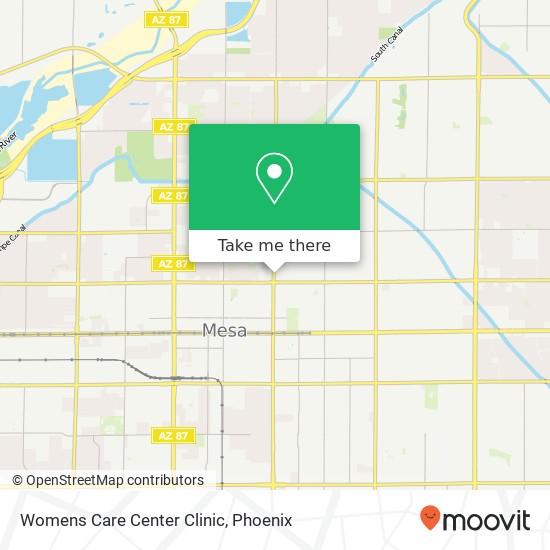 Womens Care Center Clinic map