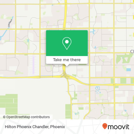 Hilton Phoenix Chandler map