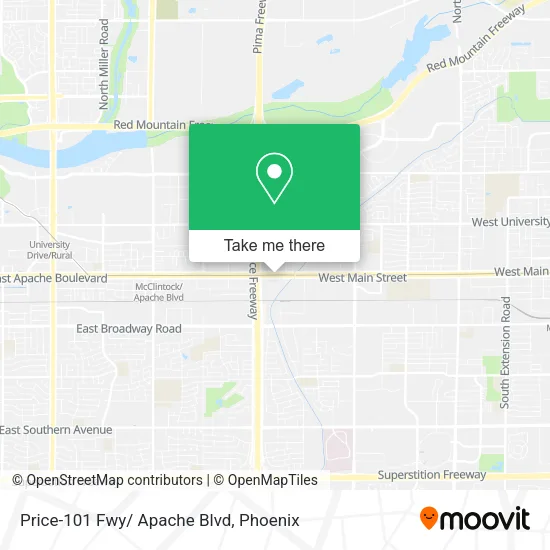 Price-101 Fwy/ Apache Blvd map