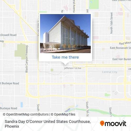 Sandra Day O'Connor United States Courthouse map