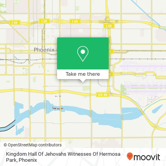 Mapa de Kingdom Hall Of Jehovahs Witnesses Of Hermosa Park