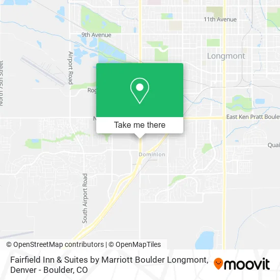 Mapa de Fairfield Inn & Suites by Marriott Boulder Longmont