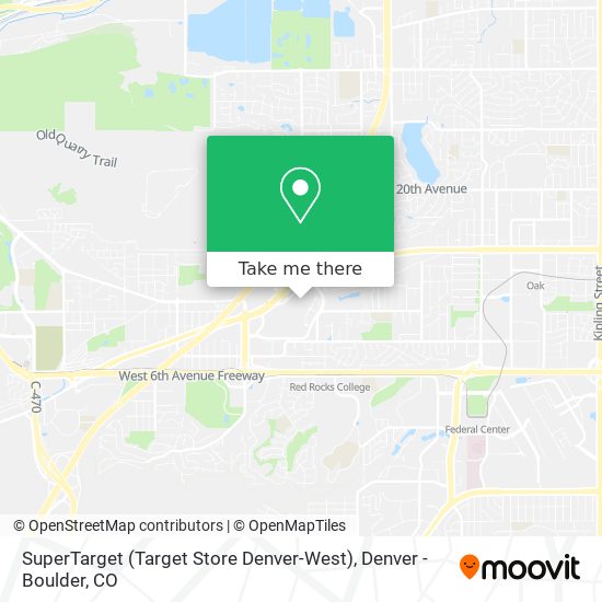 SuperTarget (Target Store Denver-West) map