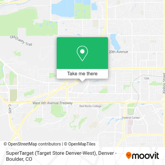 SuperTarget (Target Store Denver-West) map