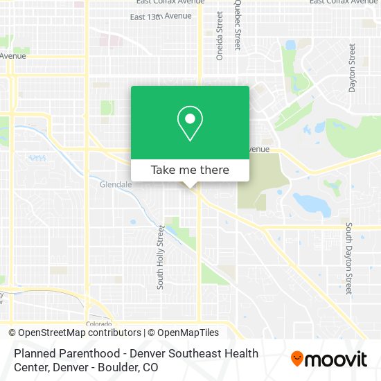 Planned Parenthood - Denver Southeast Health Center map