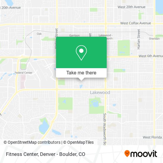 Mapa de Fitness Center