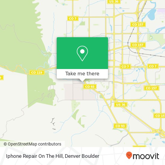 Iphone Repair On The Hill map